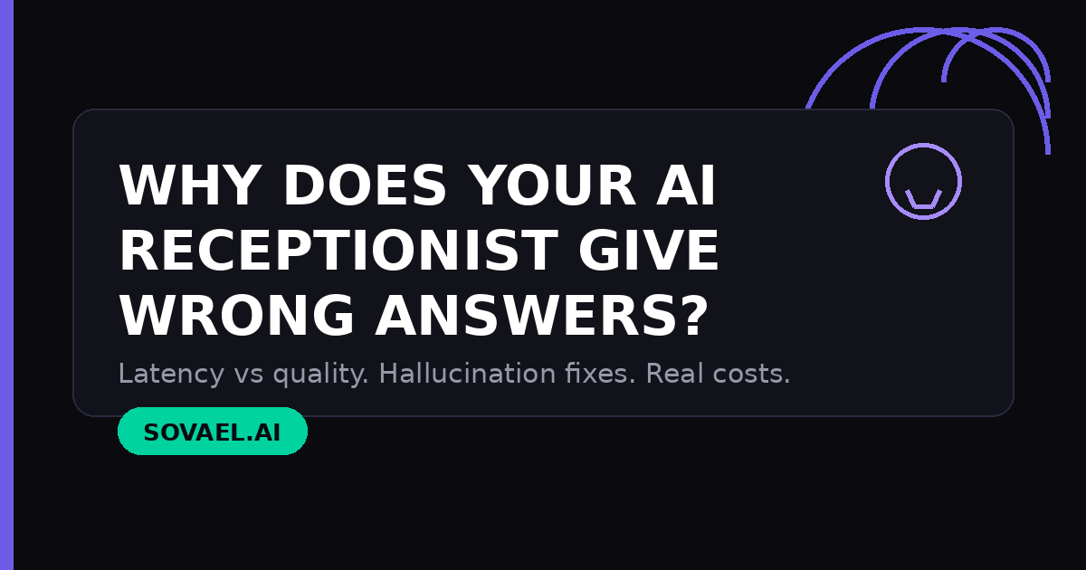 Why does your AI receptionist give customers wrong answers — hallucination causes and fixes for AI voice agents